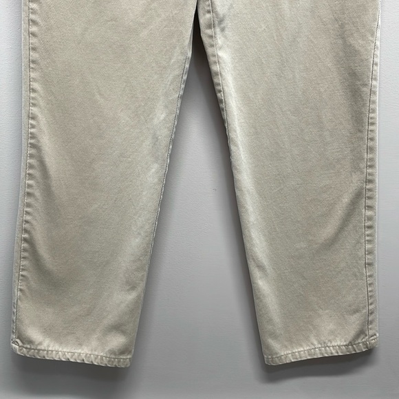 Vintage Lauren Ralph Lauren 100% Cotton Textured High Waisted Pants 10 - Picture 6 of 14